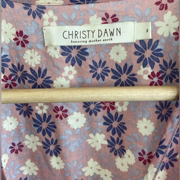 Christy Dawn Augusta Floral Maxi Dress in Purple and Pink Size Small - Picture 2 of 3